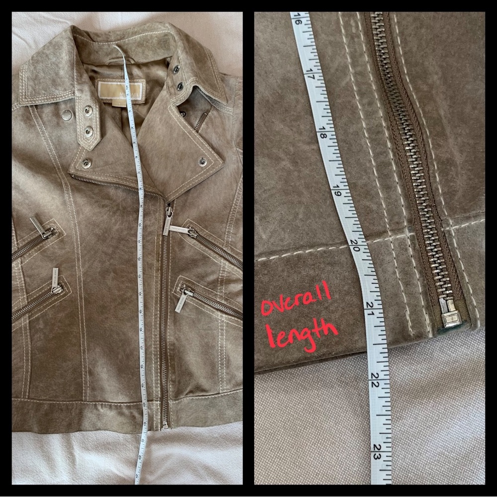 *CLOSET CLOSING* Michael Kors Suede Moto Jacket- Sz Small - Picture 9 of 13